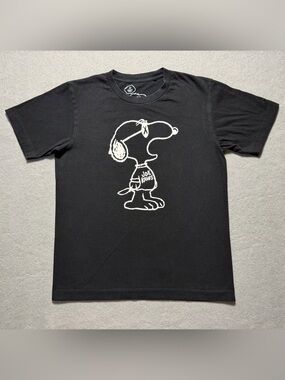KAWS x Uniqlo Peanuts Joe Kaws Yawn Outline T-Shirt Black XS Graphic Tee
